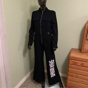 Dolls Kill Darker Wavs Chord Oversized Boiler Suit, Size Medium, NWT